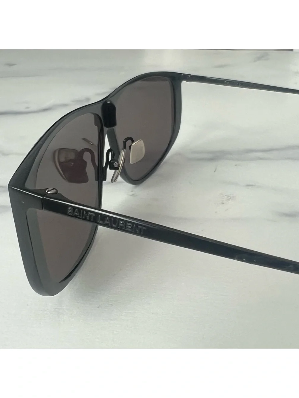 Saint Laurent 605 Luna Rectangular Sunglasses -002 99 S NEW w/Tag $740